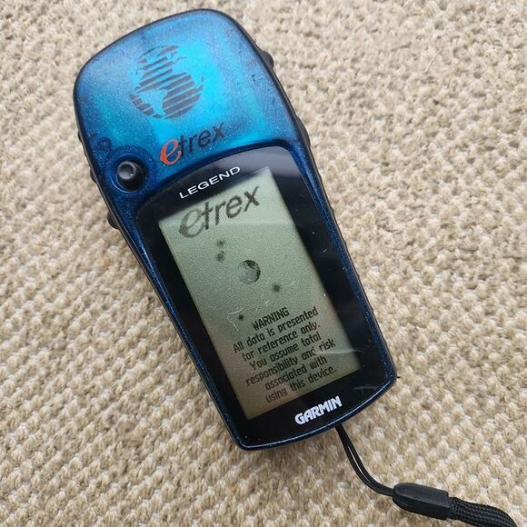 Garmin eTrex Legend GPS Blue Complete Handheld Hiking & Geocache Tested Works - Picture 2 of 7